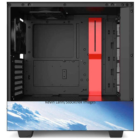 View of a Planet as it Looms in Close Orbit and with Rings NZXT H510 Compact ATX Mid-Tower Case Skin
