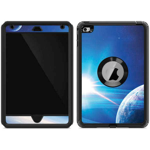 View of a Planet as it Looms in Close Orbit and with Rings Otterbox Defender iPad Skin