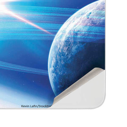 View of a Planet as it Looms in Close Orbit and with Rings Surface Duo Skin