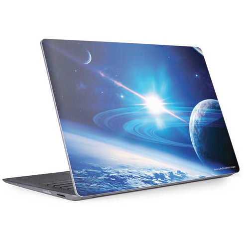 View of a Planet as it Looms in Close Orbit and with Rings Surface Laptop 2 Skin