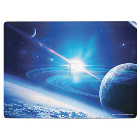 View of a Planet as it Looms in Close Orbit and with Rings Surface Laptop 2 Skin