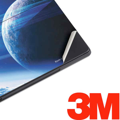 View of a Planet as it Looms in Close Orbit and with Rings Surface Pro 7 Skin