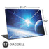 View of a Planet as it Looms in Close Orbit and with Rings Universal Laptop 13in (10.6 x 7.6in) Skin