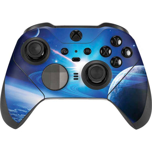 View of a Planet as it Looms in Close Orbit and with Rings Xbox Elite Wireless Controller Series 2 Skin
