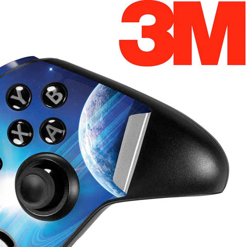View of a Planet as it Looms in Close Orbit and with Rings Xbox One Elite Controller Skin