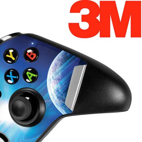 View of a Planet as it Looms in Close Orbit and with Rings Xbox One X Controller Skin
