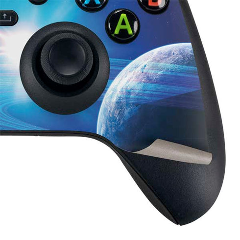 View of a Planet as it Looms in Close Orbit and with Rings Xbox Series X Bundle Skin