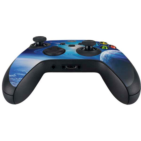 View of a Planet as it Looms in Close Orbit and with Rings Xbox Series X Controller Skin