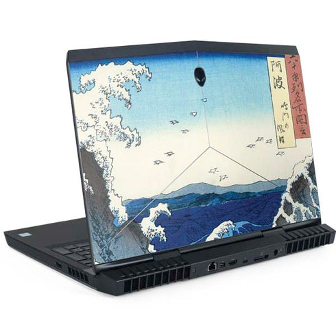 View of the Naruto whirlpools at Awa by Hiroshige Dell Alienware Skin