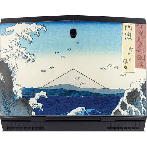 View of the Naruto whirlpools at Awa by Hiroshige Dell Alienware Skin