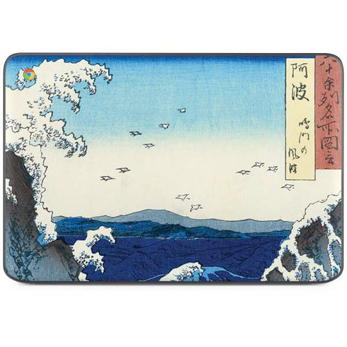 View of the Naruto whirlpools at Awa by Hiroshige HP Chromebook Skin
