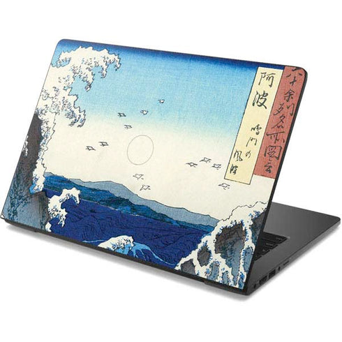 Hiroshige View of the Naruto whirlpools at Awa Dell Chromebook Skin