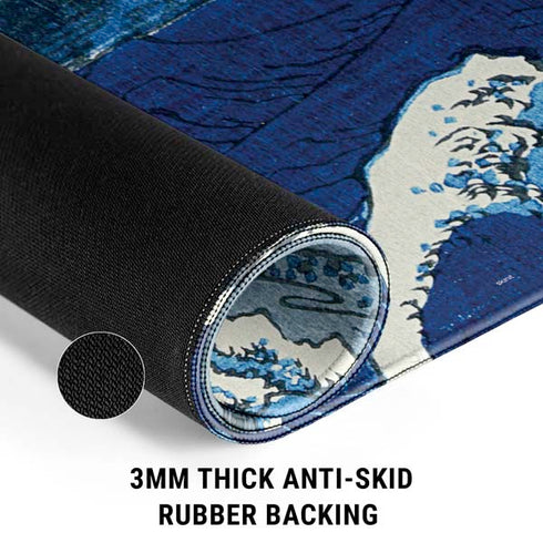 View of the Naruto whirlpools at Awa by Hiroshige Gaming Mouse Pad