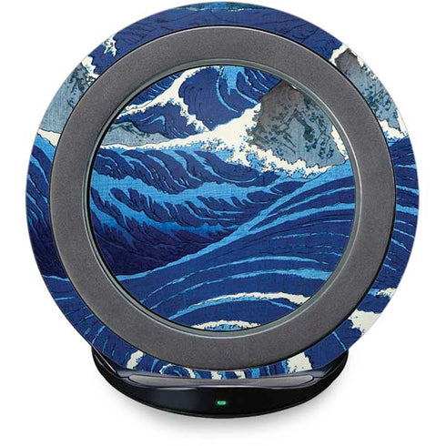 Hiroshige View of the Naruto whirlpools at Awa Fast Charge Wireless Charging Stand Skin