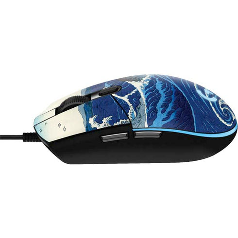 View of the Naruto whirlpools at Awa by Hiroshige G203 Prodigy RGB Wired Gaming Mouse Skin