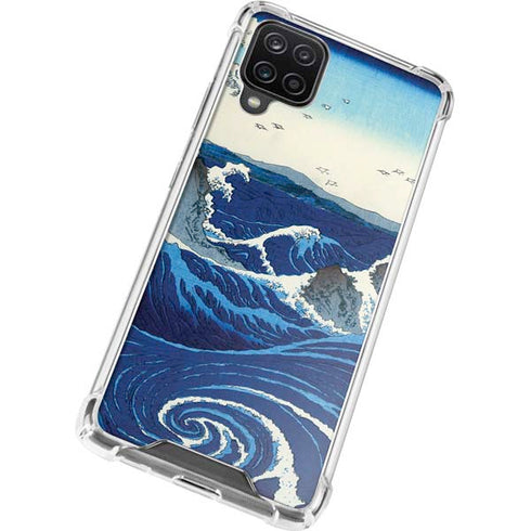 Hiroshige View of the Naruto whirlpools at Awa Galaxy A12 Clear Case
