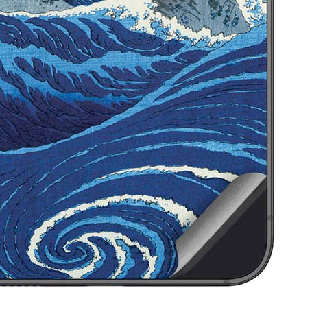 Hiroshige View of the Naruto whirlpools at Awa Galaxy A14 5G Skin