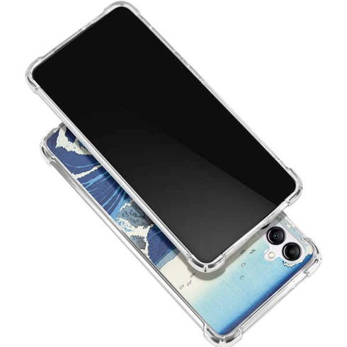 View of the Naruto whirlpools at Awa by Hiroshige Galaxy A15 5G Clear Case