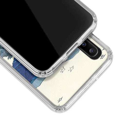 Hiroshige View of the Naruto whirlpools at Awa Galaxy A20 Clear Case