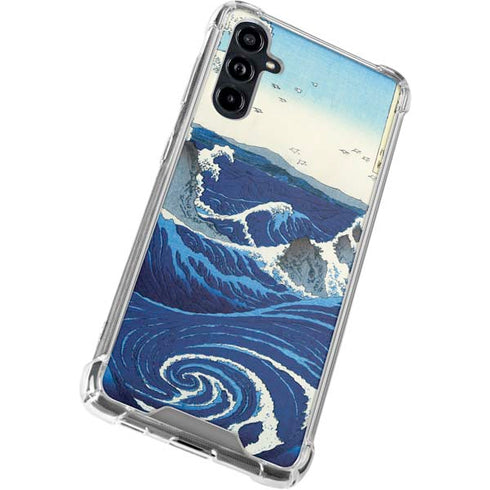 View of the Naruto whirlpools at Awa by Hiroshige Galaxy A54 5G Clear Case