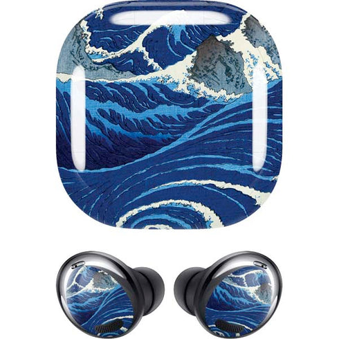 Hiroshige View of the Naruto whirlpools at Awa Galaxy Buds Pro Skin
