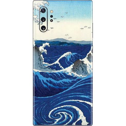 View of the Naruto whirlpools at Awa by Hiroshige Galaxy Note 10 Plus Skin