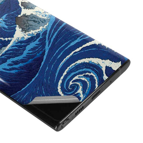 View of the Naruto whirlpools at Awa by Hiroshige Galaxy Note 10 Plus Skin