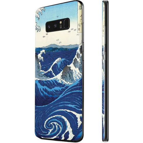 Hiroshige View of the Naruto whirlpools at Awa Galaxy Note 8 Skin