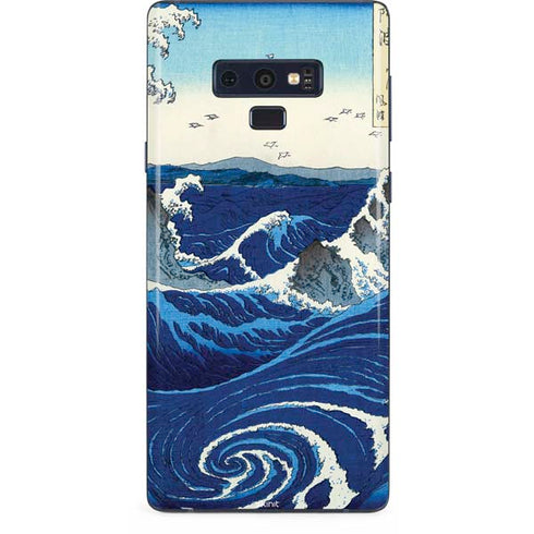 Hiroshige View of the Naruto whirlpools at Awa Galaxy Note 9 Skin