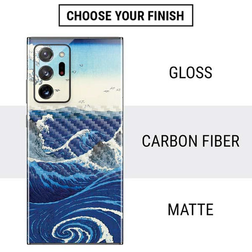 Hiroshige View of the Naruto whirlpools at Awa Galaxy Note20 Ultra 5G Skin