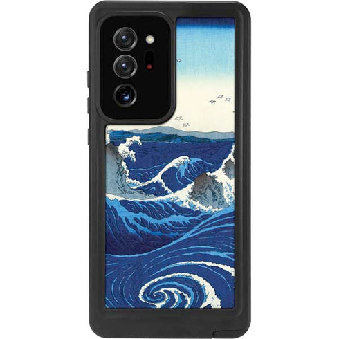 Hiroshige View of the Naruto whirlpools at Awa Galaxy Note20 Ultra 5G Waterproof Case