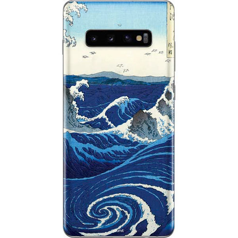 Hiroshige View of the Naruto whirlpools at Awa Galaxy S10 Plus Skin