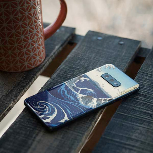 Hiroshige View of the Naruto whirlpools at Awa Galaxy S10e Skin