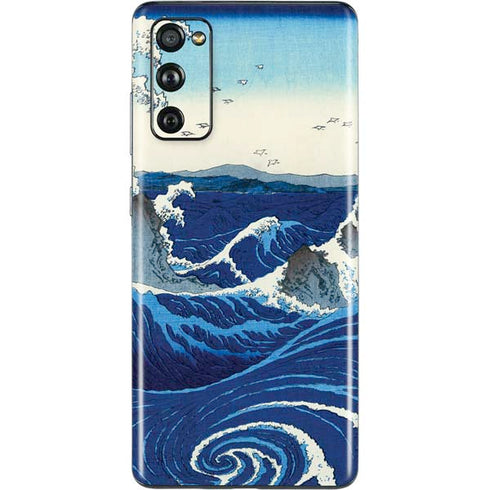 Hiroshige View of the Naruto whirlpools at Awa Galaxy S20 Fan Edition Skin