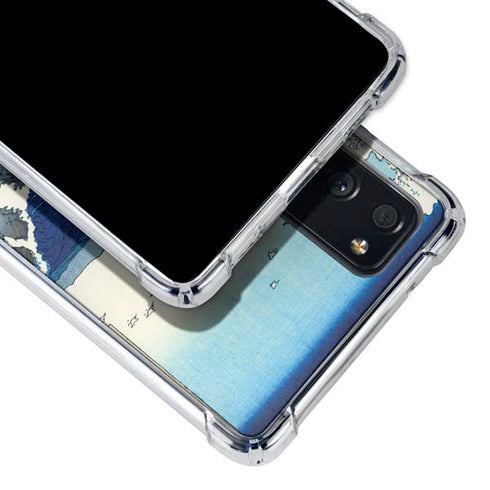 Hiroshige View of the Naruto whirlpools at Awa Galaxy S20 FE Clear Case