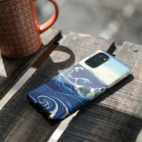 Hiroshige View of the Naruto whirlpools at Awa Galaxy S20 Plus Pro Case