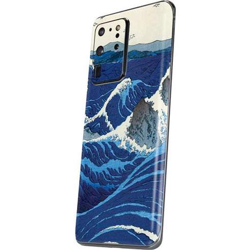 Hiroshige View of the Naruto whirlpools at Awa Galaxy S20 Ultra 5G Skin