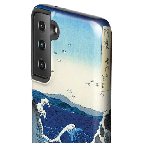 Hiroshige View of the Naruto whirlpools at Awa Galaxy S21 FE Pro Case