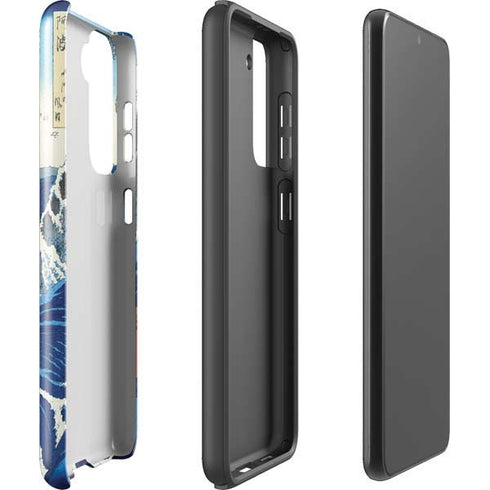 Hiroshige View of the Naruto whirlpools at Awa Galaxy S21 FE Pro Case