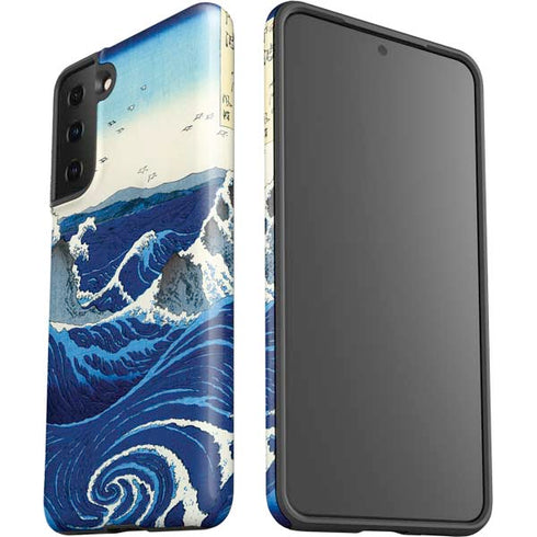 Hiroshige View of the Naruto whirlpools at Awa Galaxy S21 Plus 5G Pro Case