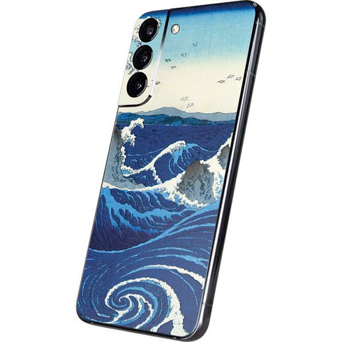 Hiroshige View of the Naruto whirlpools at Awa Galaxy S22 Plus Skin