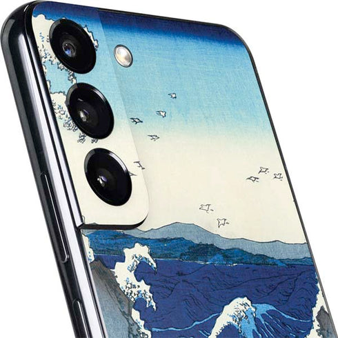 Hiroshige View of the Naruto whirlpools at Awa Galaxy S22 Plus Skin