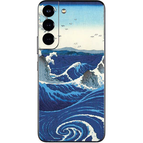 Hiroshige View of the Naruto whirlpools at Awa Galaxy S22 Skin