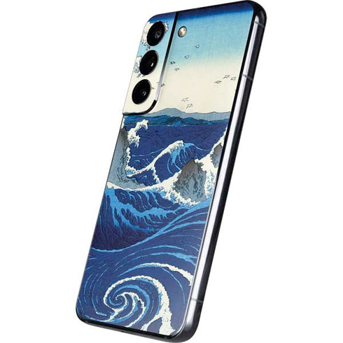 Hiroshige View of the Naruto whirlpools at Awa Galaxy S22 Skin