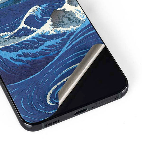 Hiroshige View of the Naruto whirlpools at Awa Galaxy S22 Skin