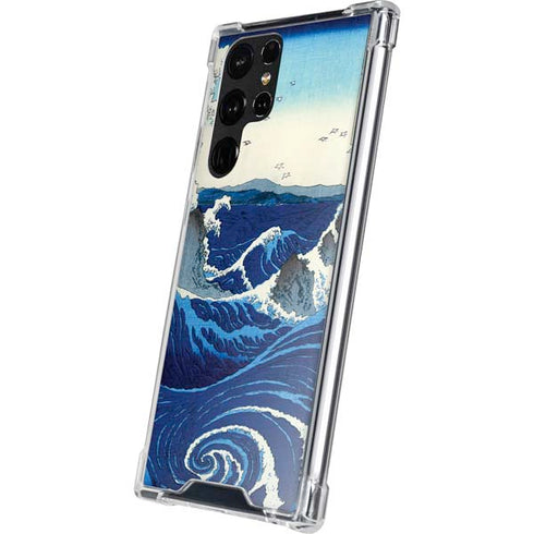 Hiroshige View of the Naruto whirlpools at Awa Galaxy S22 Ultra Clear Case