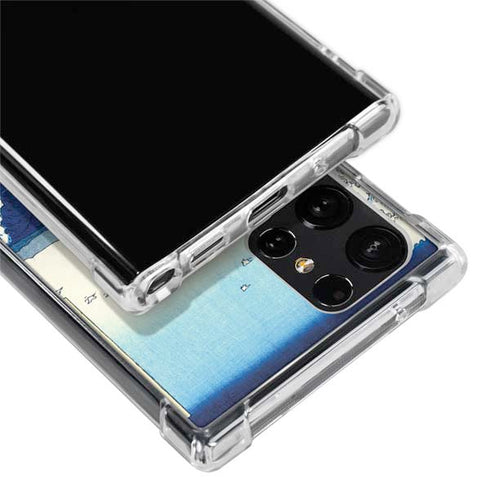 Hiroshige View of the Naruto whirlpools at Awa Galaxy S22 Ultra Clear Case