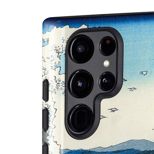 Hiroshige View of the Naruto whirlpools at Awa Galaxy S22 Ultra Pro Case