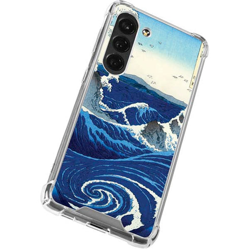 Hiroshige View of the Naruto whirlpools at Awa Galaxy S23 Clear Case