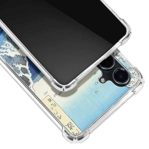 View of the Naruto whirlpools at Awa by Hiroshige Galaxy S23 FE Clear Case